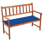 Sodo suoliukas su pagalvėle, 120 cm