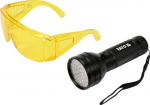 Žibintuvėlis UV 51 LED + akiniai Yato (YT-08581)