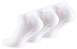 Unisex trumpos kojinės su &scaron;ukuotine medvilne Stark Soul 2124, 3 poros, baltos