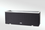 Lauko vazonas i&scaron; poliuretano su aliuminio metalo apdaila 98 cm x 25 cm x 34 cm, juodas
