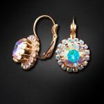 Auskarai moterims DiamondSky &bdquo;Clarice IX (Aurore Boreale)&ldquo; su Swarovski kristalais