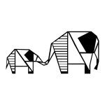 Metalinė sienos dekoracija Elephant