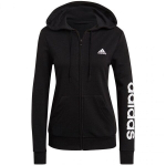 Džemperis moterims Adidas Essentials Linear Ful Zipp Hoodie W GL0791, juodas