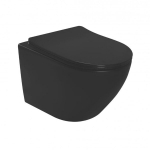 Unitazas Rea Carlo Black Mat Rimless, juodas
