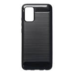 Dėklas telefonui Forcell Carbon, skirtas Samsung Galaxy A12, juodas