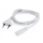 Gembird PC-184/2-W, 2-pin Europlug, 1.8 m