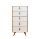 Komoda Kalune Design Frenzu, balta/ruda