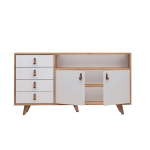 Komoda Kalune Design Lavina, balta/ruda