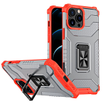 Hurtel Crystal Ring Case skirtas iPhone 13 Pro, raudonas