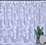Užuolaida 300 LED 3x3 m, atspari vandeniui, sujungiama, balta