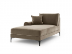Ku&scaron;etė Mazzini Sofas Madara, smėlio spalvos/juoda