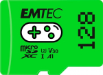 Atminties kortelė MicroSDXC atminties kortelė Emtec ECMSDM128GXCU3G 128GB UHS-I U3 V30 A1 žaidimams