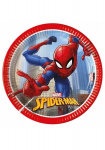 Vienkartinės popierinės lėk&scaron;tės "Spiderman", 20 cm