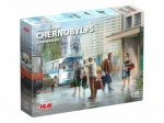 Klijuojamas Modelis ICM 35905 Chernobyl#5. Extraction (2 adults, 2 children and luggage) 1/35