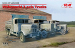 Klijuojamas Modelis ICM DS3508 Wehrmacht 3-axle Trucks (Henschel 33D1, Krupp L3H163, LG3000) 1/35