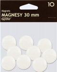 Balti magnetukai Grand, 30mm, 10 vnt.