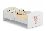 Lova ADRK Furniture Pepe Barrier Girl with Wings, 140x70 cm, balta