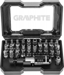 Graphite 32 vnt. serviso antgalių rinkinys su prailgintuvu