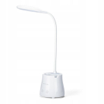 Daugiafunkcinė akumuliatorinė lempa led mt043 baltos spalvos galia iki 2,7 w