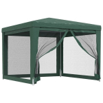Proginė palapinė su 4 tinklinėmis sienomis, HDPE, 3x3m, žalia
