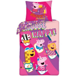 Peppa Pig Happy patalynės užvalkalas 140&times;200 cm, 70&times;90 cm