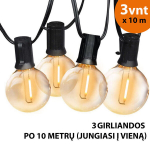 Lauko lempučių girlianda Tonro Elegance, 30 m