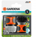 "Gardena" 3/4" greitosios jungties rinkinys 18275 jungtis be ribotuvo + su žarnos ribotuvu