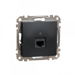 Įmontuotas duomenų 1xRJ45 lizdas CAT6 UTP, mechaninis SEDNA dizainas