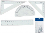 Geometrijos rinkinys 4 elementai 15cm - Starpak