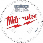 Milwaukee diskinio pjūklo diskas medienai 190mm, 30 dantų