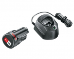 Akumuliatoriaus ir kroviklio rinkinys Bosch PBA12V, 1x1,5Ah