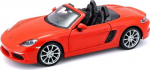 Bburago Porsche 718 Boxster 1:24 oranžinis metalinis modelis