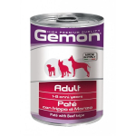 Gemon all breeds adult konservuotas pa&scaron;tetas suaugusiems &scaron;unims su jautiena 400g