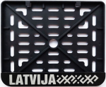 Motorolerio valstybinio numerio rėmelis Latvi&scaron;ko tipo, Latvija, 1 vnt.
