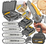 Mini akumuliatorinis pjūklas Majster 800 W, su 2 akumuliatoriais ir įkrovikliu