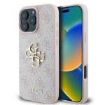 Guess 4G Big Logo Case, skirtas iPhone 16 Pro 6,3" rožinis - GUHCP16L4GMGPI