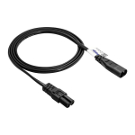 "A&scaron;tuonių" maitinimo laidas IEC C7 / IEC C8 1,5 m AK-RD-08A