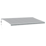 Automatinė i&scaron;traukiama markizė, antracito ir balta, 600x350cm