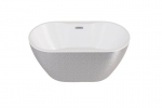 Vonia Besco Navia Glam Silver, 140 x 75 cm, su chrome sifonu
