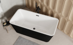 Vonia Besco Evita Black&White, 160 x 80 cm, su juodais dangteliais
