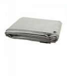 Lauko tentas, 120 g/m2, 6x8 m, sidabrinis