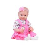 Žavinga mink&scaron;ta lėlė 50 cm, tikrovi&scaron;ka + Pampers buteliukas