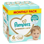 Vienkartinės sauskelnės Pampers Premium Care Tape 6 (13-18 kg), 128 vnt.