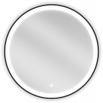Vonios veidrodis Mexen Esso Black su LED ap&scaron;vietimu ir apsauga nuo rasojimo, 70 cm