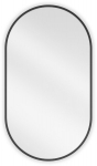 Vonios veidrodis Mexen Loft Oval, 80 x 45 cm, juodas