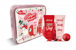 Dovanų rinkinys Luxury Christmas sweets, Cocoa & Vanilla: du&scaron;o želė, 100 ml + kūno losjonas, 100 ml + vonios bomba, 50 g + plau&scaron;inė