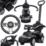 Stumiamas automobilis vaikams Mercedes C-Class Coupe Sun Baby, baltas