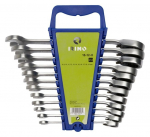 Reketinio veržliarakčio rinkinys 12 vnt 8-19mm Irimo