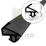 S-1342X Black spalvos lango sandariklis guminis sandariklis lango durų sandariklis 5m, Durų ir langų sandarikliai