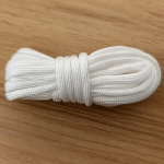 4 mm 7 gijų pynė virvė skalbiniams,  Baltas